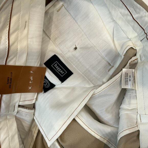 Haggar Men’s Work-To-Weekend Classic Fit Khaki Pants - Size 32 x 30 - NWT - Picture 6 of 6